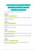 ASVAB Study Guide&vert;QUESTIONS & ANSWERS&vert; ALREADY PASSED&vert; VERIFIED & UPDATED