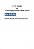 Test Bank For Pharmacology and the Nursing Process 9th Edition Linda Lane Lilley, Shelly Rainforth Collins, Julie S. Snyder
