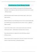 Continence Final Study Guide &vert; Questions with 100&percnt; Correct Answers &vert; Latest Update 2024 &vert; Verified
