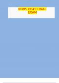 NURS 6645 Final Exam Latest Grade A&plus; Questions and Answers &lpar;2024&sol;2025&rpar; &lpar;Verified Answers&rpar;