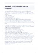 Med Surg 2023&sol;2024 Hesi Practice Questions and Answers &lpar; A&plus; GRADED 100&percnt; VERIFIED&rpar;&period;