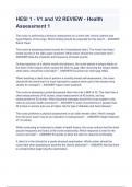 HESI 1 - V1 and V2 REVIEW - Health Assessment 1 Questions and Answers 2023&sol;2024&lpar; A&plus; GRADED 100&percnt; VERIFIED&rpar;&period;