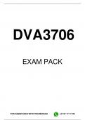 DVA3706 EXAM PACK 2025
