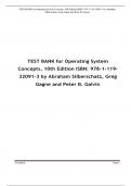 TEST BANK for Operating System Concepts, 10th Edition ISBN: 978-1-119-32091-3 by Abraham Silberschatz, Greg Gagne and Peter B. Galvin. All Chapters 1-17 Updated A+