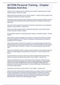 ACTION Personal Training - Chapter Quizzes And Ans&period;