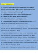 ATI RN Pharmacology Exam A Questions and Answers (2024/2025) (Verified Answers)