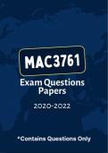 mac3761 Exam Questions Papers 2020-2022