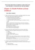 Chapter 14: Health Problems of Early Childhood   Test Bank for Wong's Nursing Care of Infants And Children 11th Edition by Hockenberry