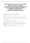 NR 566  LATEST UPDATED QUIZ COMBINED UPDATED BUNDLE AND NRNP 6645 FINAL EXAM PLUS TEST BANKS FOR EMERGENCY CARE 8TH AND 13TH EDITIONS BUNDLE