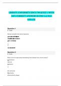LIBERTY UNIVERSITY EDCO 790 QUIZZ 1 WITH 100&percnt; CORRECT ANSWERS RATED A&plus;&vert; 2024 UPDATE