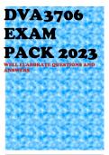 DVA3706 EXAM PACK 2023 