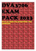 DVA3706 EXAM PACK 2023 