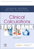 Test Bank For Clinical Calculations&comma; 10th - 2023 All Chapters - 9780323809832