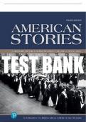 Test Bank For American Stories&colon; A History of the United States&comma; Volume 2 4th Edition All Chapters - 9780134828435