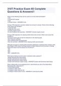 310T Practice Exam &num;2 Complete Questions & Answers&excl;&excl;