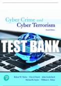 Test Bank For Cyber Crime and Cyber Terrorism 4th Edition All Chapters - 9780134846514