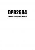 DPR2604 Exam Portfolio Semester 2 2023