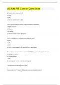 ACAAI FIT Corner Questions