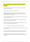 Ch&period; 2  Alabama Producer Exam Life & Health