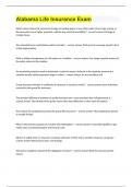Alabama Life Insurance Exam