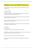 Alabama Life and Health Insurance