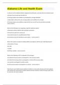 Alabama Life and Health Exam