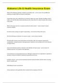 Alabama Life & Health Insurance Exam