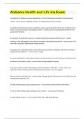 Alabama Health and Life Ins Exam