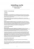 Literatuursamenvatting Inleiding recht 2023-2024  - &lpar;Ellian&sol;Cliteur&rpar;