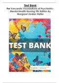 TEST BANK for Varcarolis' Foundations of PsychiatricMental Health Nursing 9th Edition By  Margaret Jordan Halter