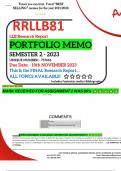 RRLLB81 PORTFOLIO MEMO - OCT./NOV. 2023 - SEMESTER 2 - UNISA - UNIQUE NUMBER:- 757661  - DUE 10 NOVEMBER 2023 - DETAILED RESEARCH WITH FOOTNOTES & BIBLIOGRAPHY- DISTINCTION GUARANTEED! ALL TOPICS INCLUDED*