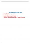  NSG 6001 Mid Term exam ( Version 1): Advanced Practice Nursing I, South University