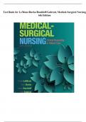 TEST BANK for  Medical-Surgical Nursing 6th Edition LeMone/Burke/Bauldoff | All Chapters | COMPLETE GUIDE A+