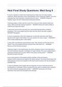 Hesi Final Study Questions&colon; Med Surg II Questions and Answers 2023&sol;2024 &lpar; A&plus; GRADED 100&percnt; VERIFIED&rpar;&period;