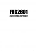 FAC2601 assignment 3 Semester 2 2023.