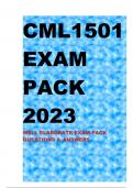 CML1501 EXAM PACK 2023 	