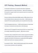 CITI Training - Research Method Questions & Answers 2023&lpar;A&plus;GRADED 100&percnt;VERIFIED&rpar;