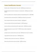 hosa healthcare issues Questions And Answers Already Graded A&plus;