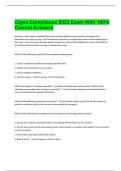 Cigna Compliance 2023 Exam With 100&percnt; Correct Answers