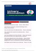 ATI Urinary Elimination EXAM TEST 2023  (25 Questions and Answers)