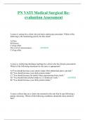 Exam &lpar;elaborations&rpar; PN VATI Medical Surgical Re-evaluation Assessment 