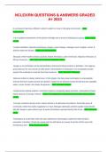 NCLEX&sol;RN QUESTIONS & ANSWERS GRADED A&plus; 2023