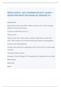 REGIS NU641 ADV PHARMACOLOGY EXAM 1 QUESTION WITH RATIONALES GRADED A&plus; 