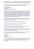 ATI Predictor exam QUESTIONS AND ANSWERS 2023&period;