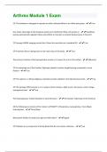 Arthrex Module 1 Exam Questions and Answers&lpar;A&plus; Solution guide&rpar;
