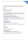 TMC NBRC MOCK EXAM QUESTIONS WITH 100&percnt; CORRECT ANSWERS A&plus; GRADE