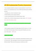 ATI RN fundamentals Practice Assessment  &lpar;Top  2024&sol;2025 EXAM REVIEW DOC &rpar;