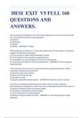 2023/2024 HESI RN EXIT EXAM V5 FULL 160 QUESTIONS AND ANSWERS ( A+ GRADED 100% VERIFIED).