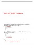 SOCS 325 Week 8 Final Exam - Answers 100&percnt; Correct