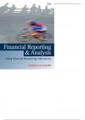 Financial Reporting and Analysis, 13th Edition Charles H. Gibson - Solution Manual